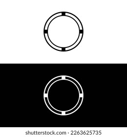 Rundförmige Banner-Rahmen, Rahmen. Circle Vektorlogo 