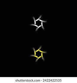 Marcos circulares redondos de banner, bordes. Logo del vector circular	ilustración. Diseño del logotipo del vector de círculo blanco y negro 