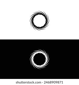 Round circular banner frames, borders, vector hand drawn . Black and white vector logo design 
