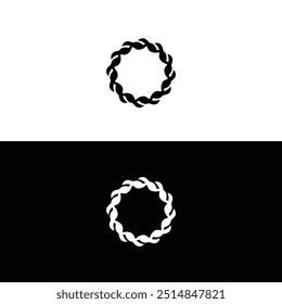 Round circular banner frames, borders . Circle vector logo	