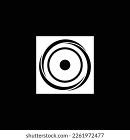 Round circular banner frames. Circle vector logo 