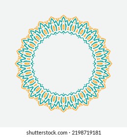 decoración circular o circular para el marco de diseño y la pancarta. marco de círculo. marco clásico. marco retro o vintage