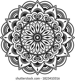 round circular ornament mandala illustration