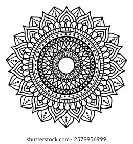 round circular ornament mandala illustration