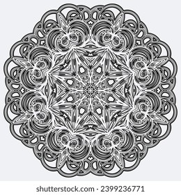 round circular ornament mandala vector illustration.