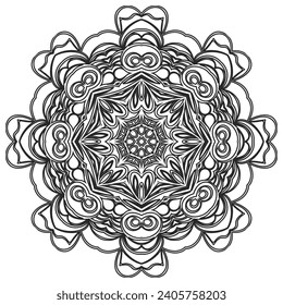 round circular ornament mandala vector illustration.