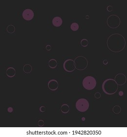 Tejidos Ornamentales Mínimos Retro Retro de Luz Clásica Redonda. Estrictas Curvas Violetas Púrpura Círculos Elegantes Diseño Moderno. Ilustración rosada de Bagel negro. El Ambiente Moderno Y Gris Oscuro Es Tranquilo.