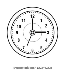 round clock accessory on white background