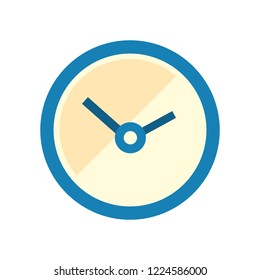 round clock accessory on white background