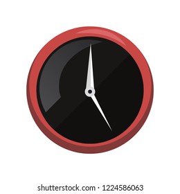 round clock accessory on white background