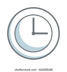 round clock time hour business object icon