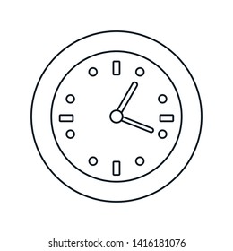 round clock time hour icon