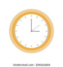 icono de tiempo de reloj redondo aislado