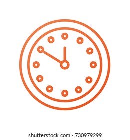 round clock time minute day timer