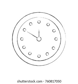 round clock time minute day timer