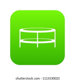 A round coffee table in simple style isolated on white background vector illustration