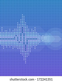 Round cold pulse background 