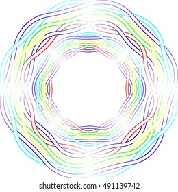Round color celtic ornament pattern