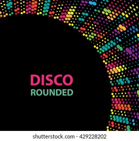 Round color disco lights 