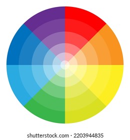round color palette  Gradient color  Vector illustration  stock image  