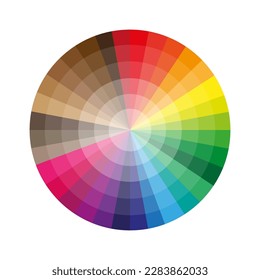 round color palette. Gradient color. Vector illustration.
