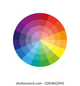 round color palette. Gradient color. Vector illustration.