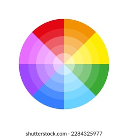 round color palette. Gradient color. Vector illustration.