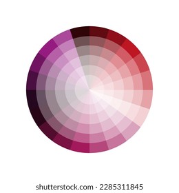 round color palette. Gradient color. Vector illustration.