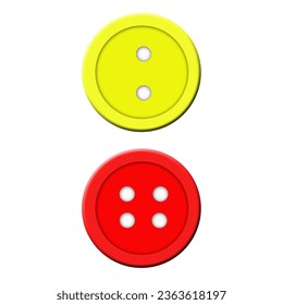  Round colored buttons. Vector illustration.