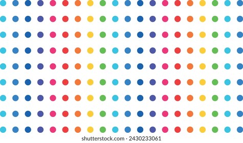 puntos redondos de color, ondulaciones en forma de abstracción