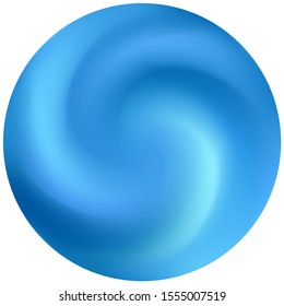 Round colored gradient background. Simple backdrop in style of 90th, 80th. Trendy soft color pearl. Blue modern, natural cover for your creative projects and graphic design.