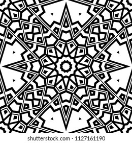 Round colored lace pattern for paisley , circle background with floral style. vector illustration. purple color