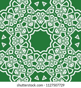 Round colored lace pattern for paisley , circle background with floral style. vector illustration. purple color