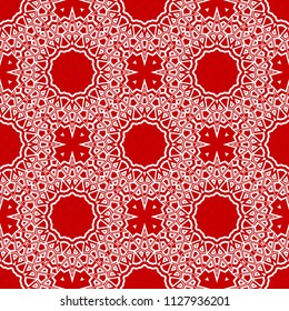 Round colored lace pattern for paisley , circle background with floral style. vector illustration. purple color