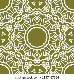 Round colored lace pattern for paisley , circle background with floral style. vector illustration. purple color
