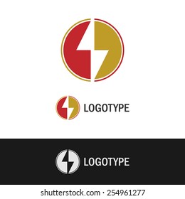 Round colorful energy logo