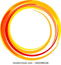 Round colorful vector shapes. Design elements. Abstract vector banners.
