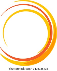 Round colorful vector shapes. Design elements. Abstract vector banners.