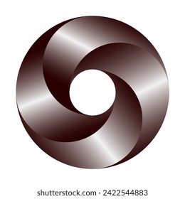 Round, concentric and radial element. Round, concentric circles. Element on a white background.