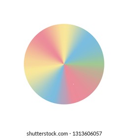Round cone gradients set. Vector illustration for designer. Rainbow