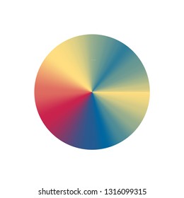 Round cone gradients set. Vector illustration for designer. Rainbow