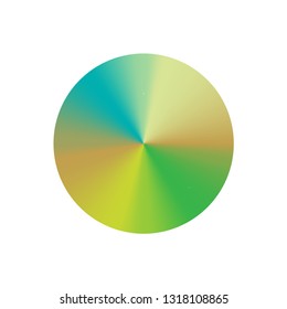 Round cone gradients set. Vector illustration for designer. Rainbow