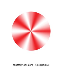 Round cone gradients set. Vector illustration for designer. Rainbow