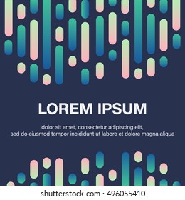 Round corner abstract background isolated vector illustration