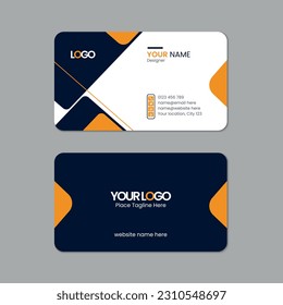 Round corner business card template design with texture and pattern, visiting card, name card, Print ready double sided clean fresh and modern corporate business card layout with mockup