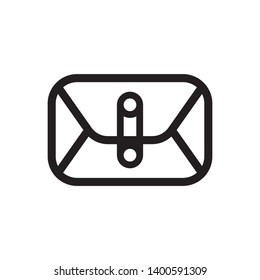 round corner envelope symbol icon sign, vector eps 10