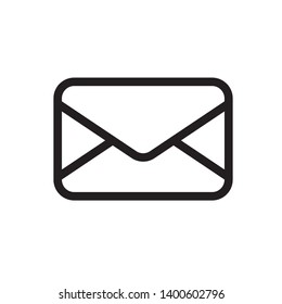 round corner envelope symbol icon sign, vector eps 10