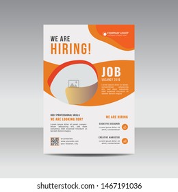 Round corporate business flyer design 