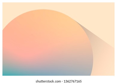 Round cream abstract background vector