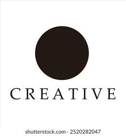 Round creative circle logo design 